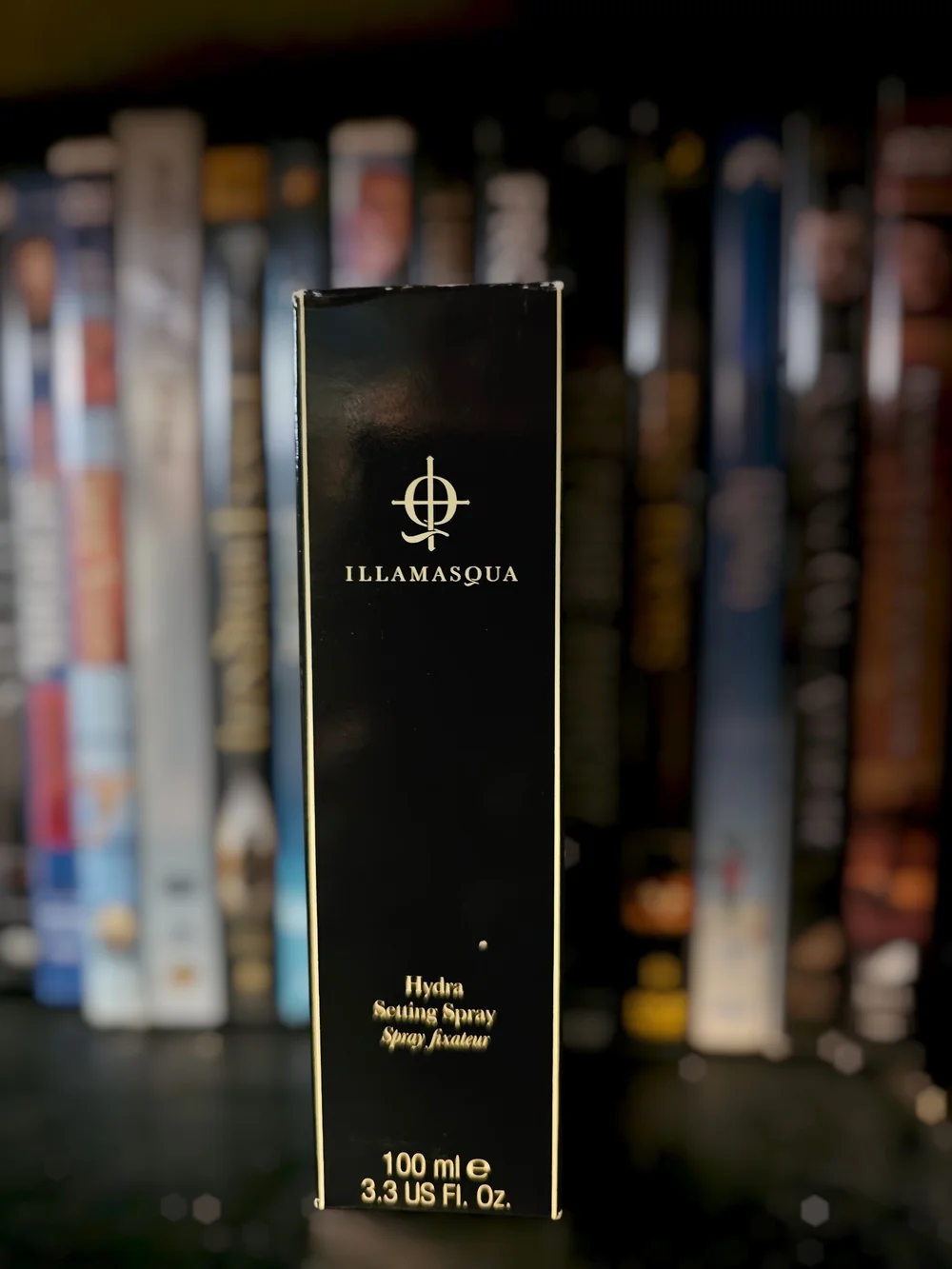 Illamasqua Hydra Setting Spray - Black & Gold Bottle
